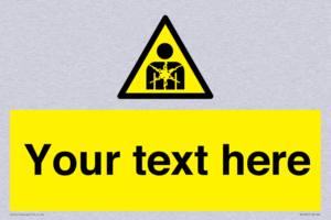 Custom Warning substance or mixture presenting a health hazard